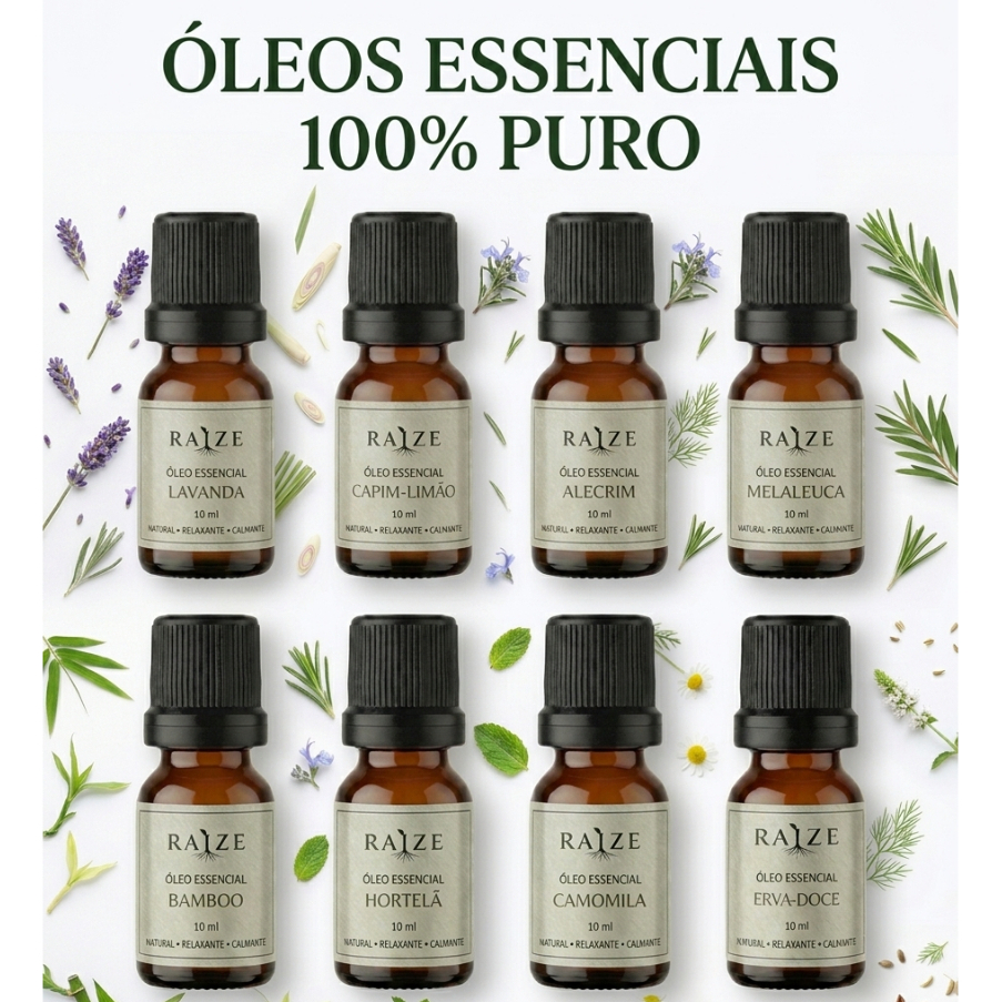 Óleo Essencial Concentrado 100% Puro Para Aromaterapia 10 ml Aromatizador Difusor Elétrico Essências em Oferta na Shopee