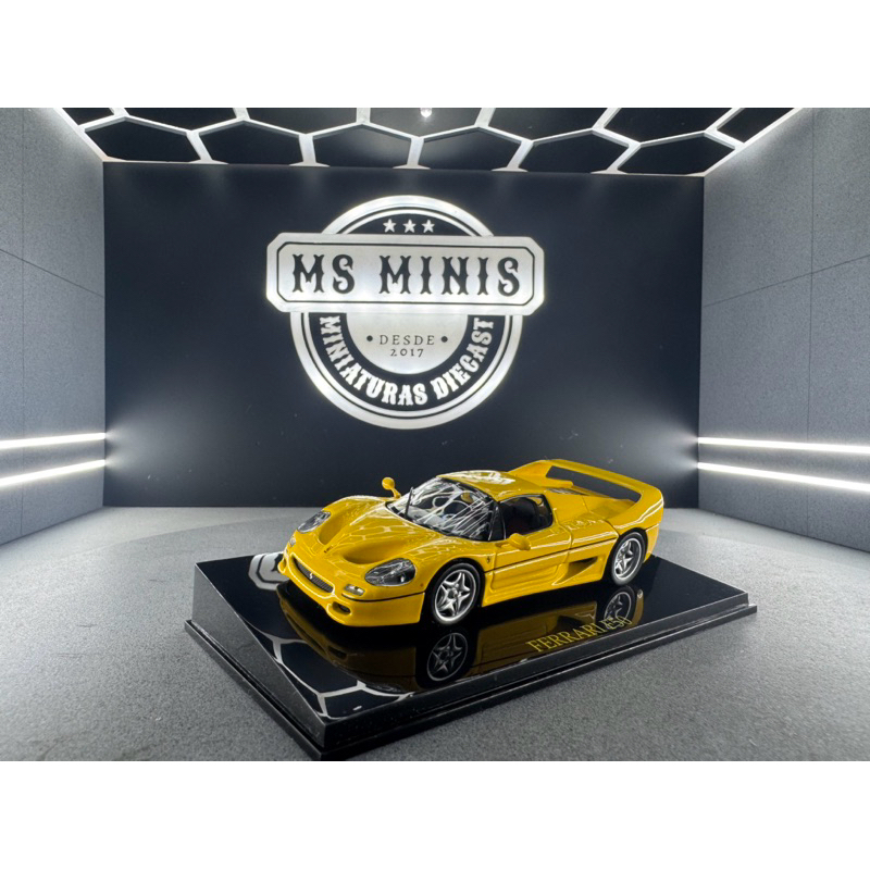 Miniatura Ferrari Collection - Ferrari F50 Amarela 1/43 IXO
