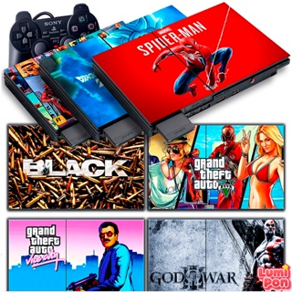 ✨Skin PS2 Adesivo Premium  Slim Série 70000 e 90000 Alto Brilho e Qualidade sem bolhas✨ em Oferta na Shopee