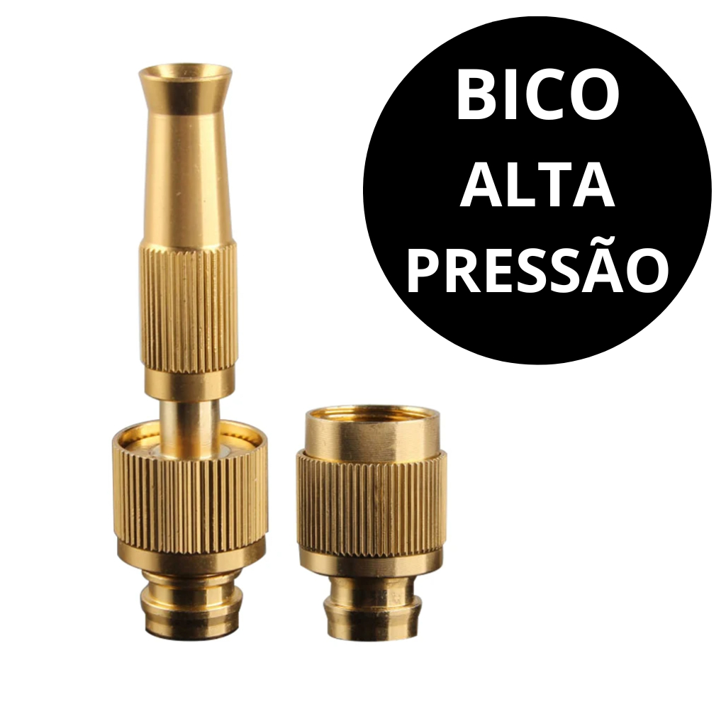 Bico Esguicho Mangueira Pulverização Alta Pressão Lavar Moto Carros Bike Premium