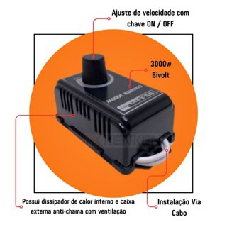 Dimmer Dimer Controlador De Velocidade Para Esmerilhadeira 3000w em Oferta na Shopee