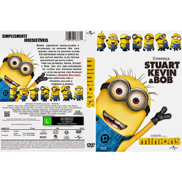 Minions DUBLADO E LEGENDADO AUTORADO Seres amarelos unicelulares e milenares, os minions têm uma missão: servir os maior