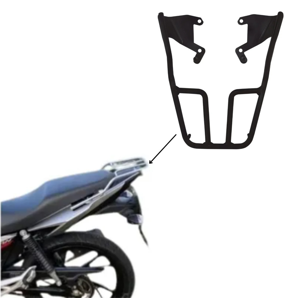 Suporte P/ Bau Bagageiro Grelha Churrasqueira Aço Maciço Titan 160 2016 A 2022