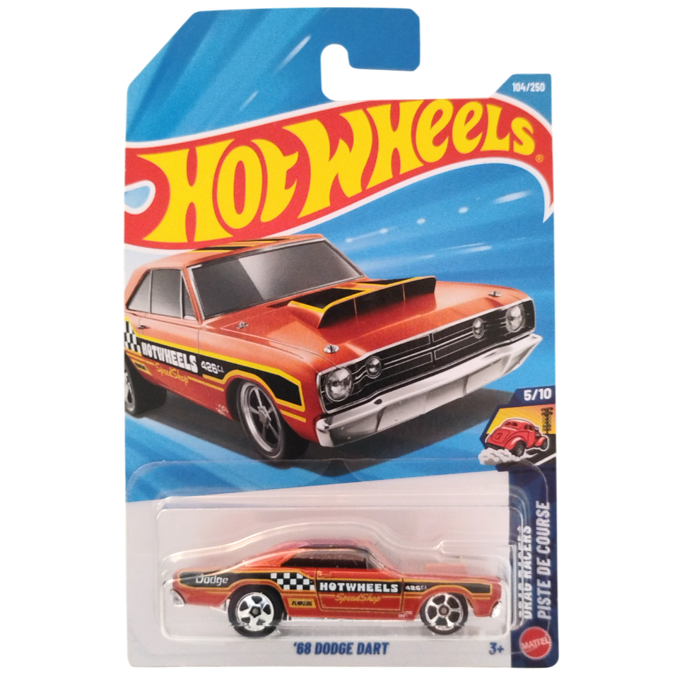 miniatura Hot Wheels 68 Dodge Dart (penzoil) - DRAG RACERS