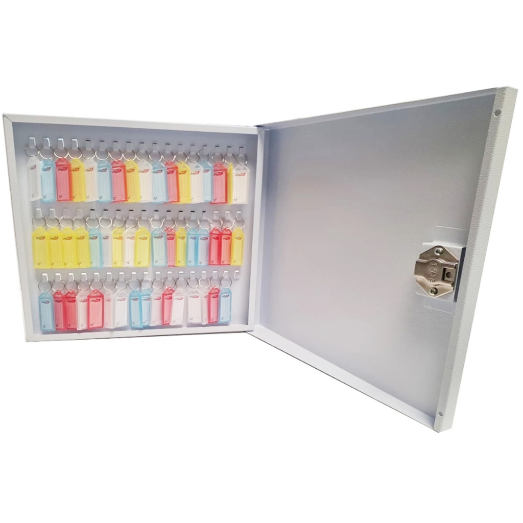 Claviculário Branco Organizador para 51 Chaves Armário Porta Chaveiros Em Aço 750.051 NILART