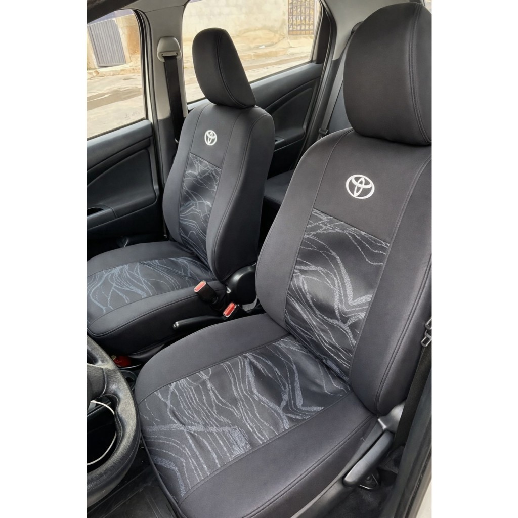 Capa De Banco De Carro Toyota Corolla Etios Yaris Hilux Fielder Tecido Grosso Original Automotivo