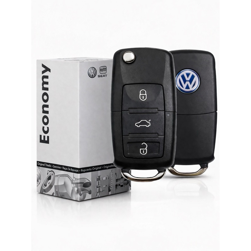 Chave Canivete Carcaça Volks Gol G4 G5 Fox Polo Golf Vw 3bts