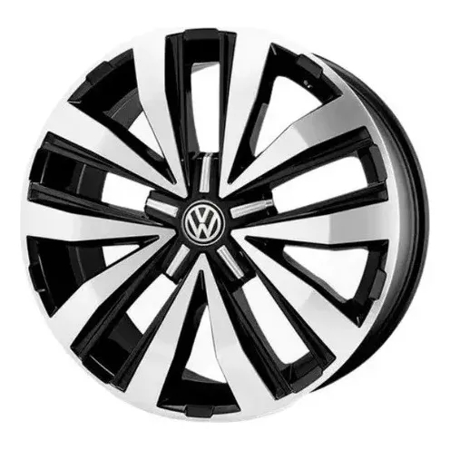 Kit 4 Rodas Aro 18x7,0 5x120 Vw Amarok Extreme Preta Diamantada Krmai R87