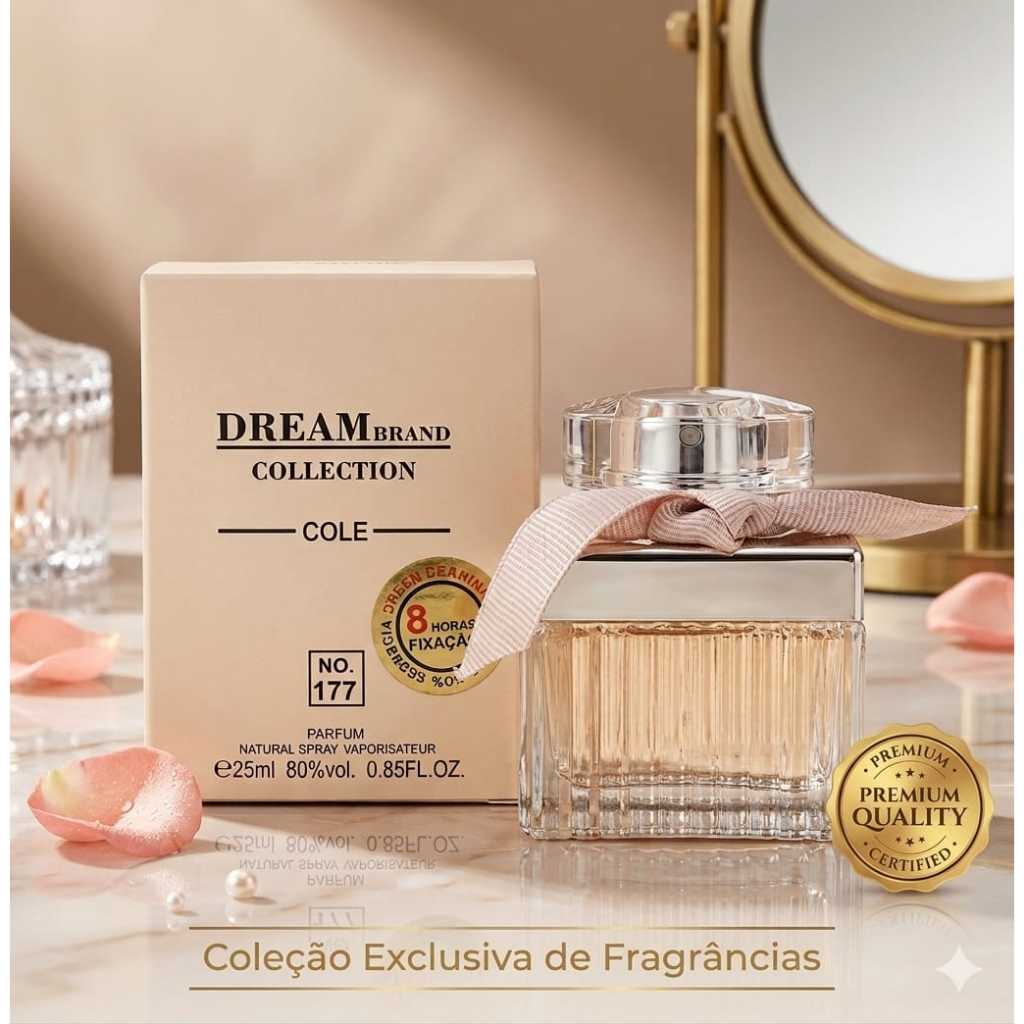 Perfume Dream Brand Collection N 177 feminino 25ml EDP Alta Fixação Inspirado LuxoSofisticadoPremium