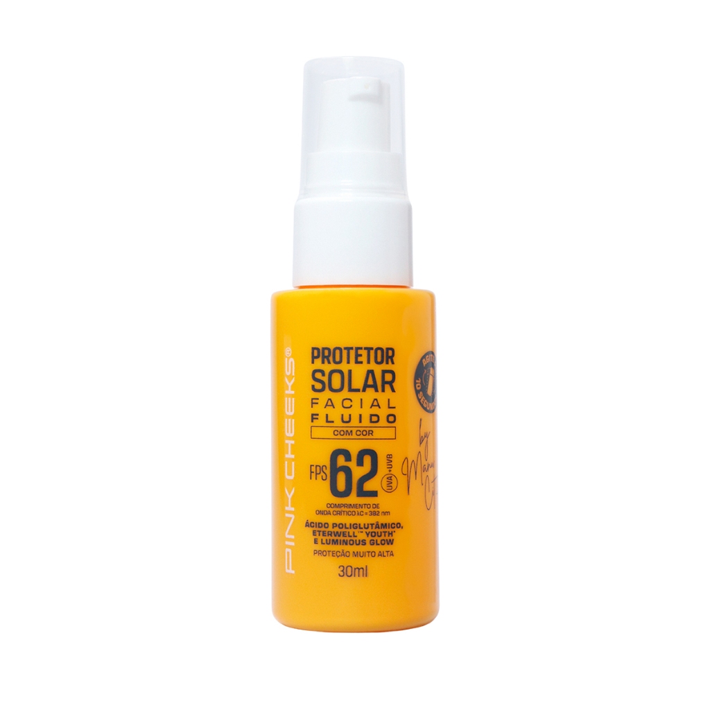 PROTETOR SOLAR FACIAL FLUIDO COM COR BY MANU CIT FPS 62 FPUVA 36 - 30ML - CORES