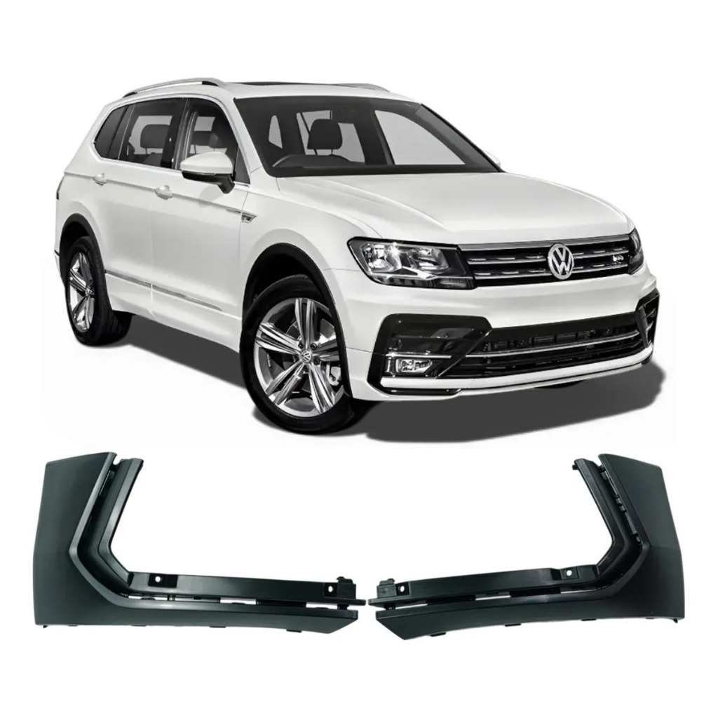 Par Ponteira Spoiler Inferior Tiguan R-line 2018 19 20 2022 5NN853211CGRU 5NN853212CGRU