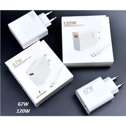 Carregador Smartphone Fast Turbo Charging - Carga Ultra Rápida 120w/67w Fonte+Cabo Usb-TipoC / Cabo 1M