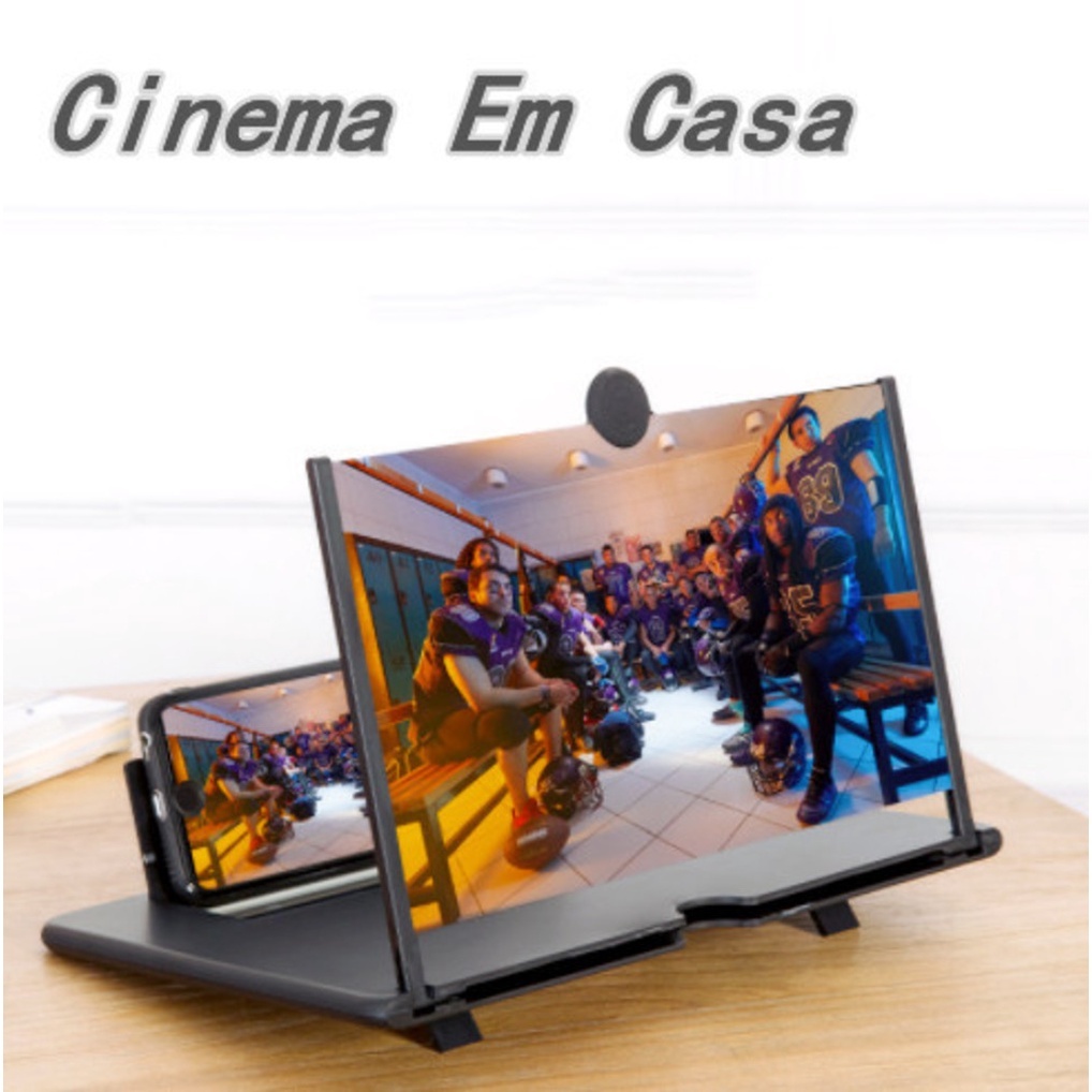 Kit 1/3/5 Ampliador De Tela Lente 3d Suporte Dobrável De Celular Para Vídeos e Jogos e Ensino on-line