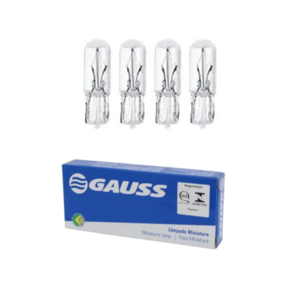 Kit 4 Lâmpadas T5 Painel Comando Ar Palio Doblo Ducato Boxer