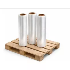 FILME STRETCH 500X25 MICRAS KIT 3 BOBINAS 600M COM TUBETE