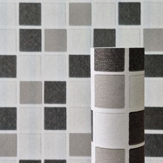 Papel de Parede 3D 5 Metros x 45cm Adesivo Autocolante Pastilha Mosaico Sala, Cozinha Decoração Moderna em Oferta na Shopee