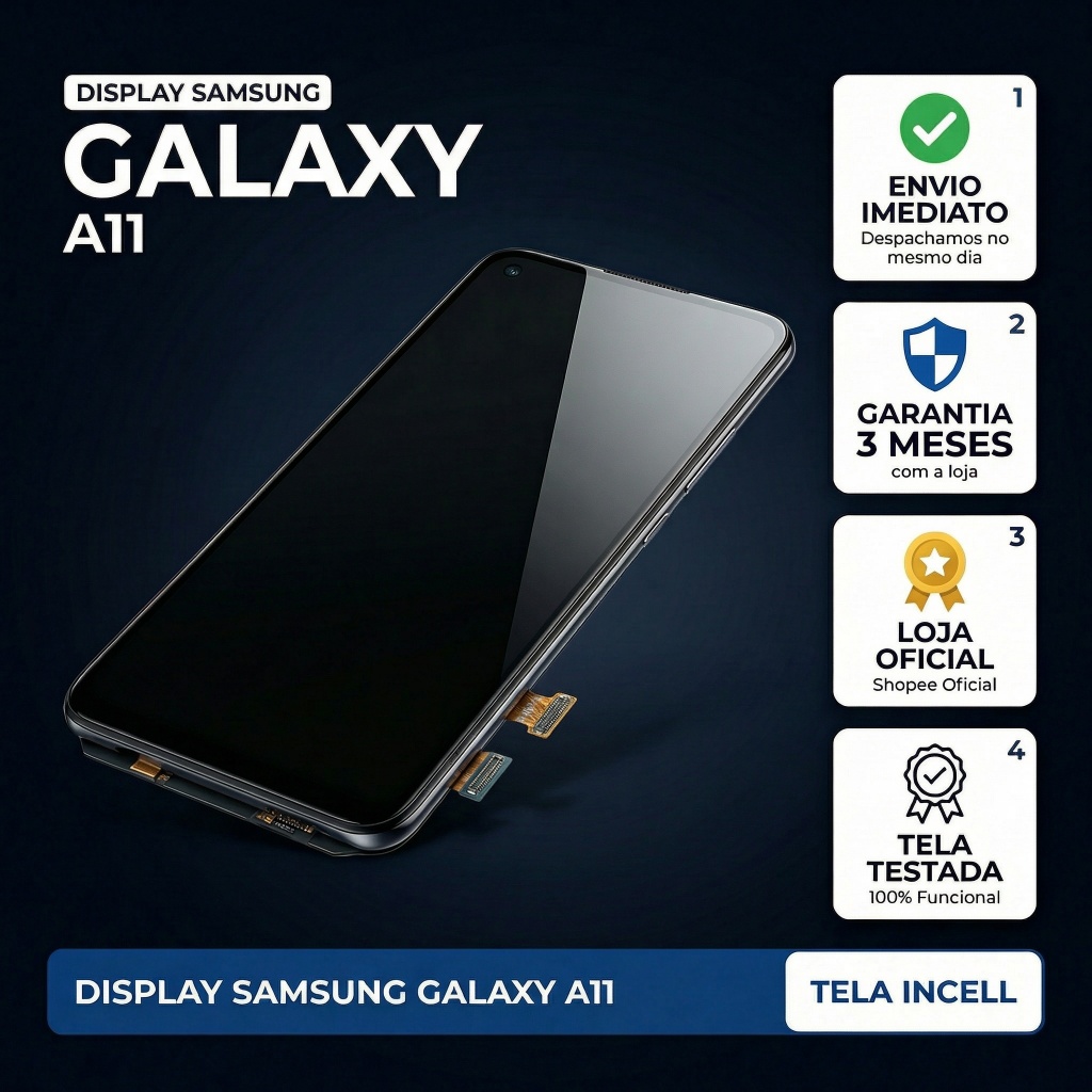 TELA DISPLAY FRONTAL SAMSUNG A11 ORI