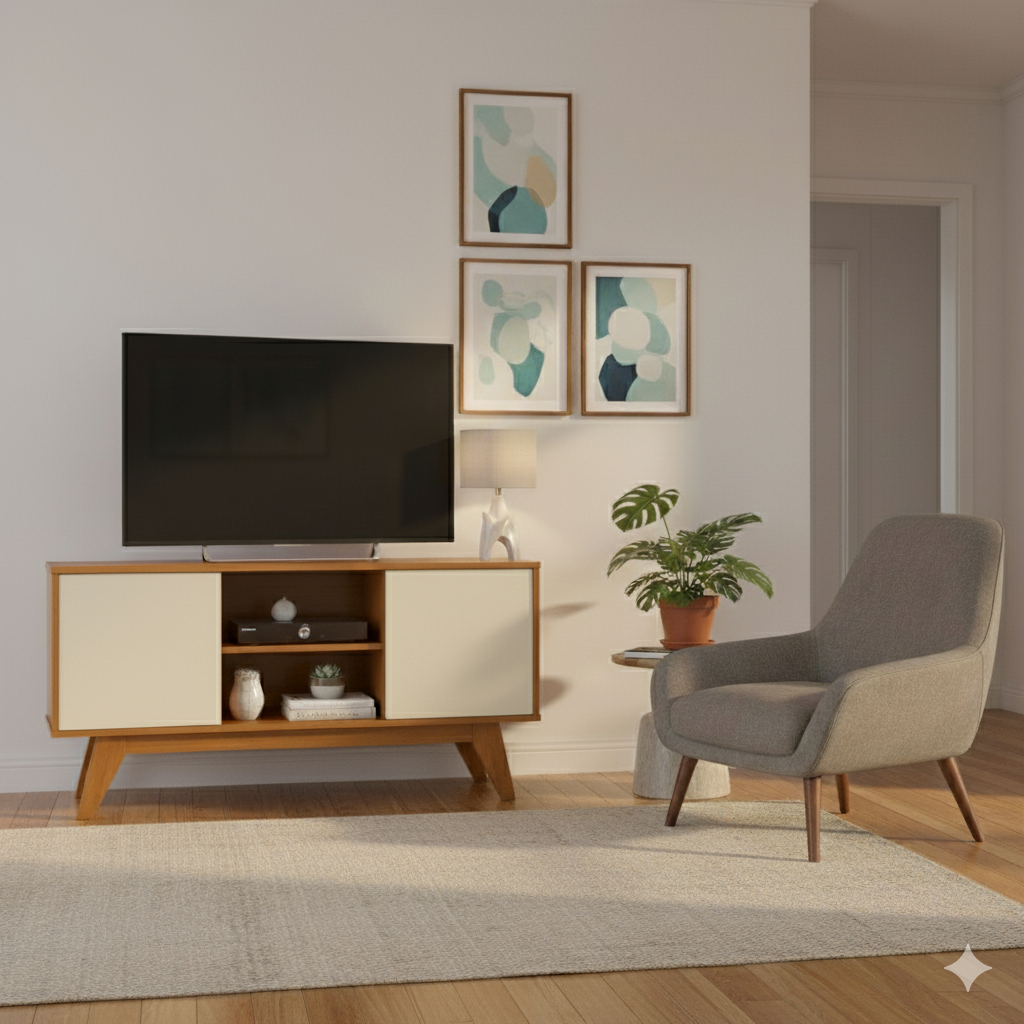 "ENVIO HOJE" Rack Sala De Estar Multiuso para TV até 50 Polegadas Turim em Oferta na Shopee