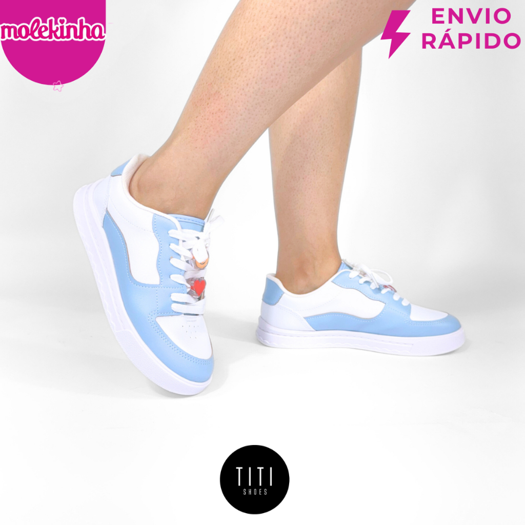 Tênis Molekinha Infantil Feminino | Leve Ajuste Confortável Solado Grip Ideal para Escola