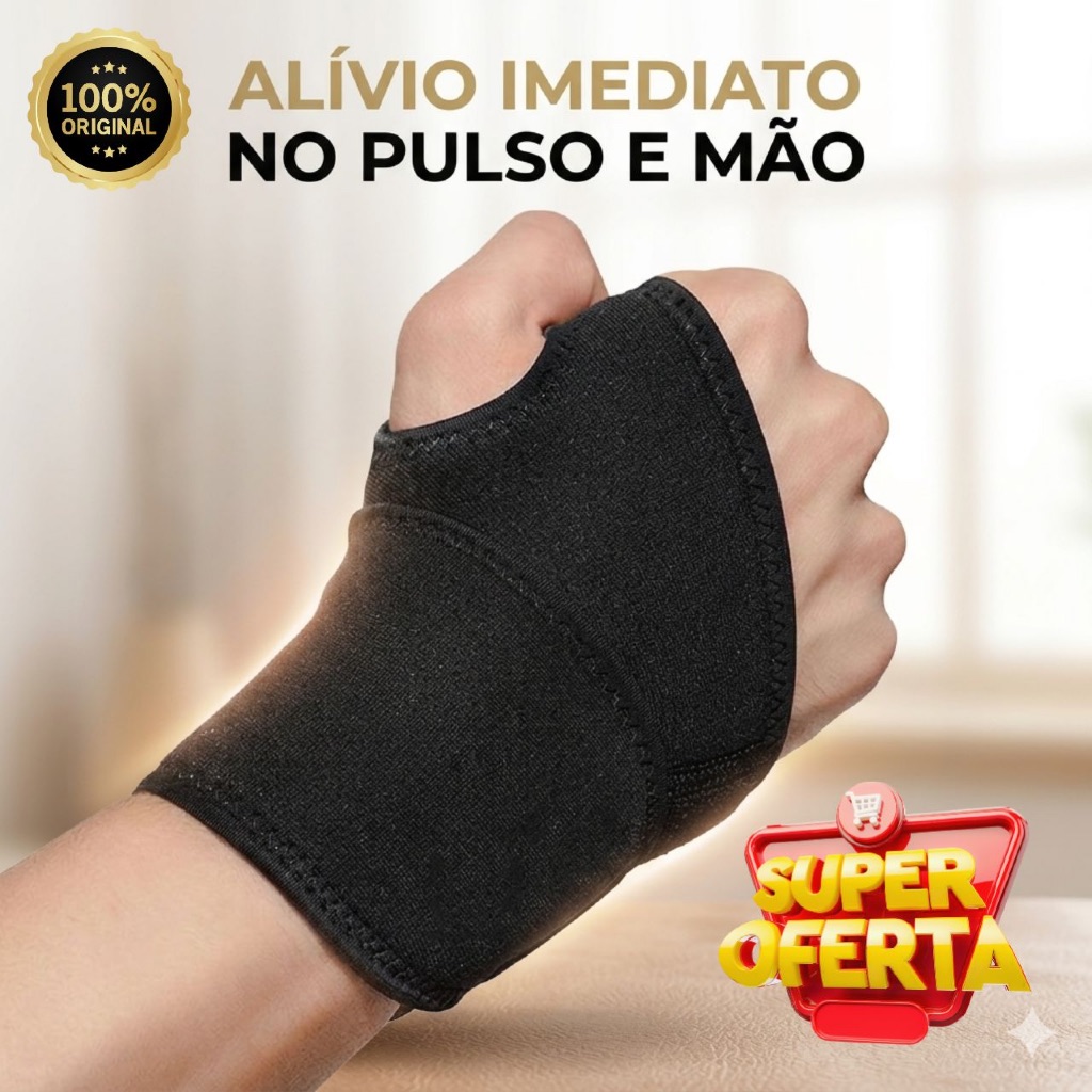 Munhequeira Ortopédica Alívio Tendinite e Túnel do Carpo Premium Promoção