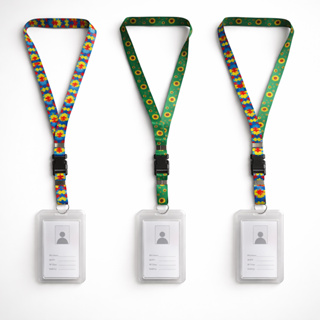 Conjunto 1 Cordão TEA c/ 1 Porta Cartão Transparente Autismo Doença Oculta Quebra Cabeça Girassol em Oferta na Shopee