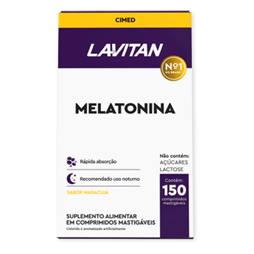 Melatonina Maracujá com 150 comprimidos - Lavitan CIMED em Oferta na Shopee