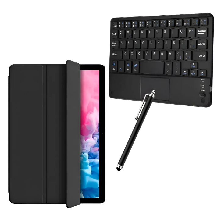 Capa Smart Para Galaxy Tab A9 11 + Teclado Touchpad + Caneta