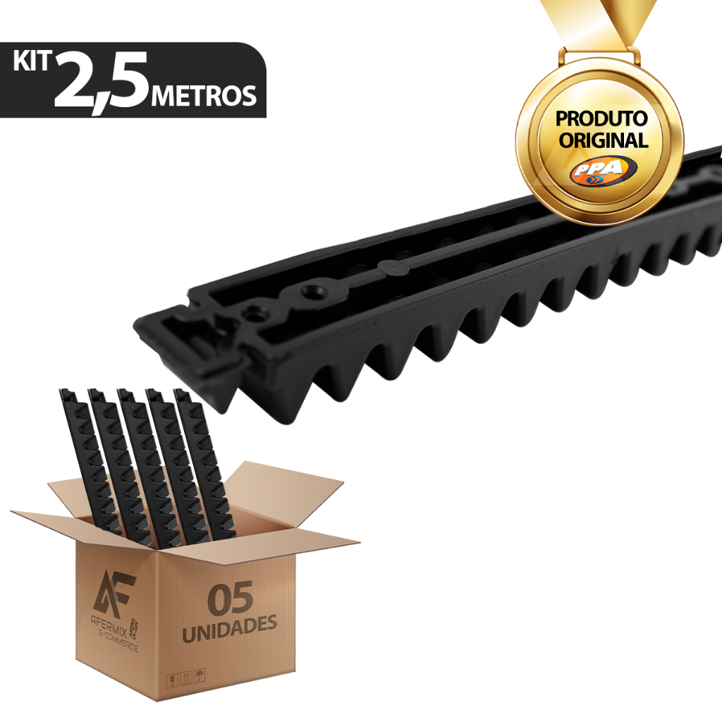 Kit 5 Gomos De Cremalheira 50cm Motor Portão Deslizante Ppa em Oferta na Shopee