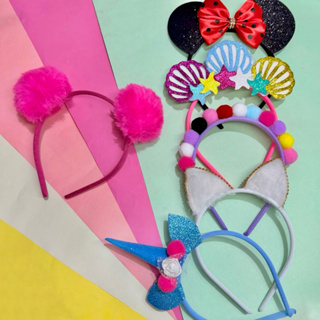 Kit com 12  e 6 Tiaras Infantil Menina Fantasia Temáticos Cores Sortidas em Oferta na Shopee