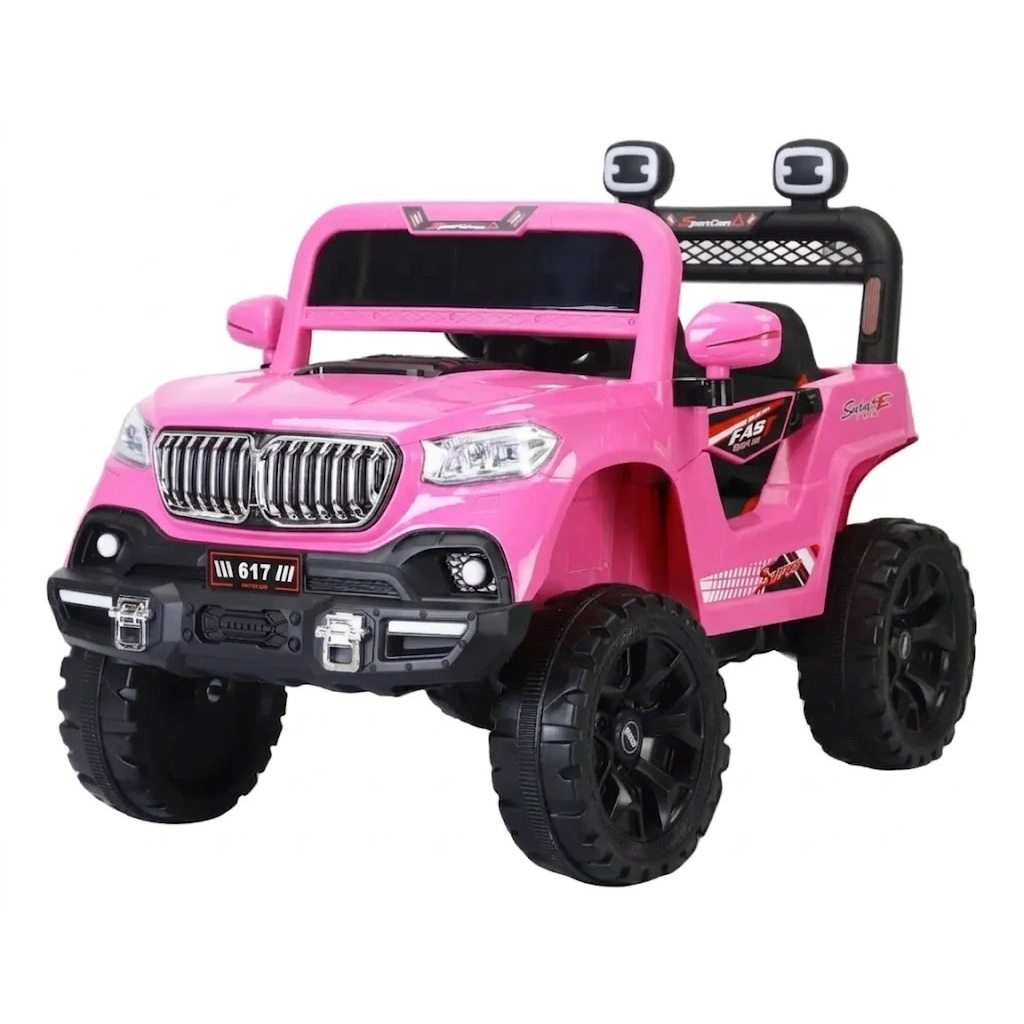 Jipe Preto ou Rosa Elétrico Infantil 12v Com Luz E Som - Mc24146 em Oferta na Shopee