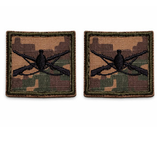 🔥 Patch Bordado – INFANTARIA Par Camuflado com Velcro