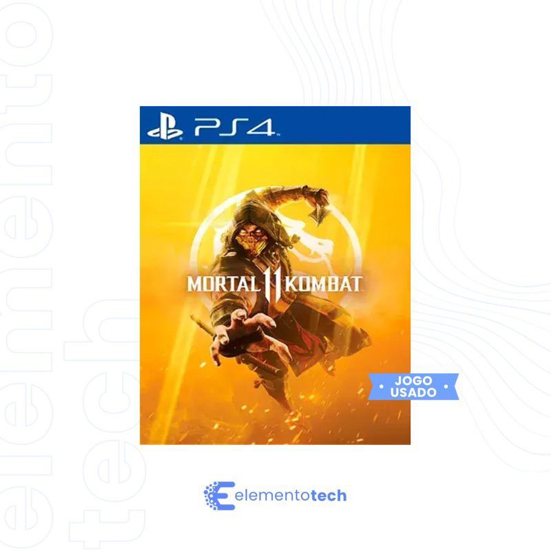 Mortal Kombat 11 PS4 Seminovo Mídia Física Original Luta Fighting PlayStation 4