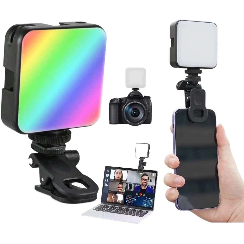 Iluminação Fotográfica LED de Preenchimento Noturno Luz de Vídeo Portátil