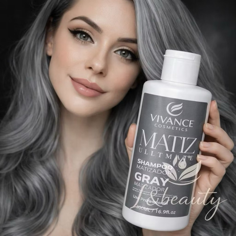 Shampoo Tonalizante Vivance Cor Gray Cabelos Grisalhos 300ml