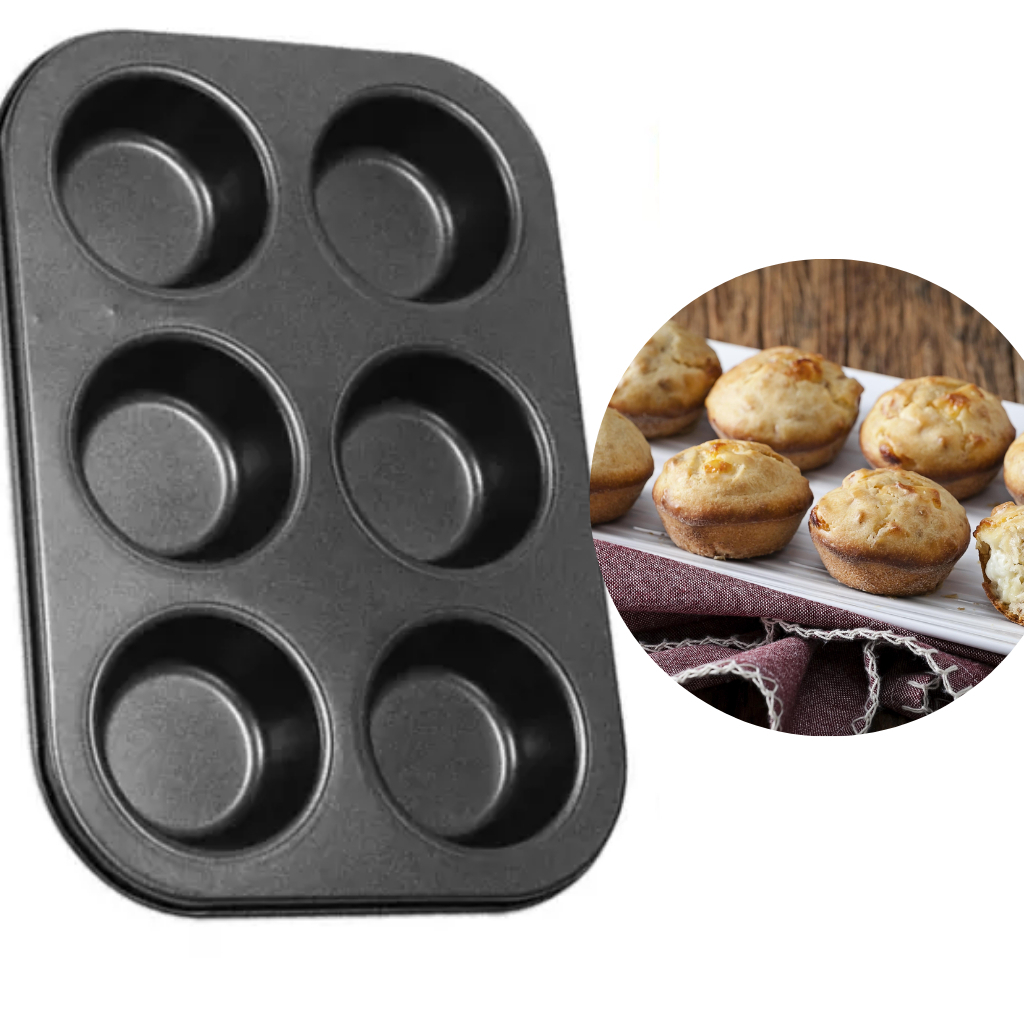 Forma Cupcake C/6 Cavidades Antiaderente Empada Petit Gateau