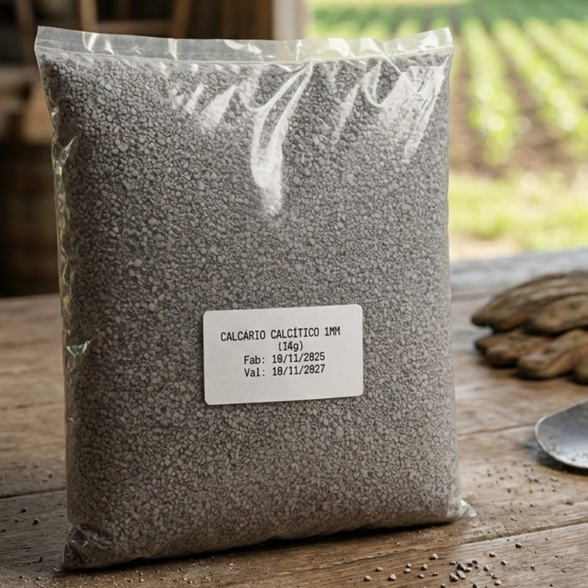Calcário Calcítico Granulado 1mm para Aves Fonte Natural de Cálcio Casca Resistente - Promoção !