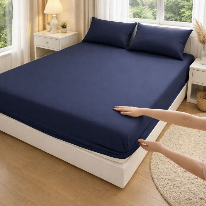 Lencol Queen 400 Fios Micropercal Cama Casal Solteiro King Berço Tecido Super Macio