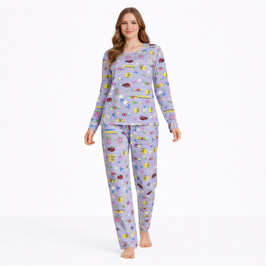 Pijama Feminino Inverno Suede Manga Longa M G GG Conjunto Blusa e Calça Macio Confortável