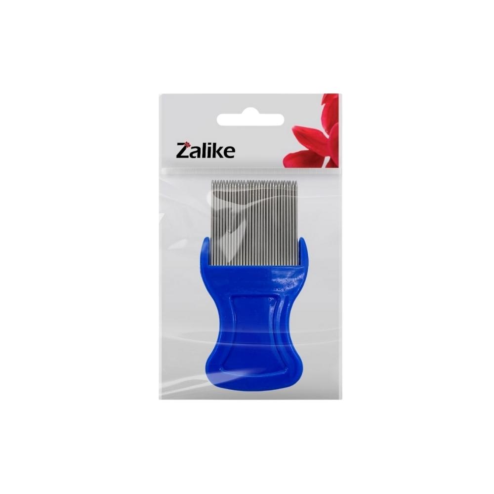 Pente Piolho Zalike Aço Inox Dentes Finos Higiene Capilar Resistente Durável Uso Pessoal Doméstico