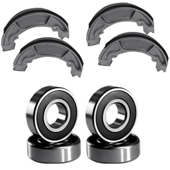 Kit Rolamentos e Lonas de Freio para Honda NXR Bros 125 150 160 Tambor