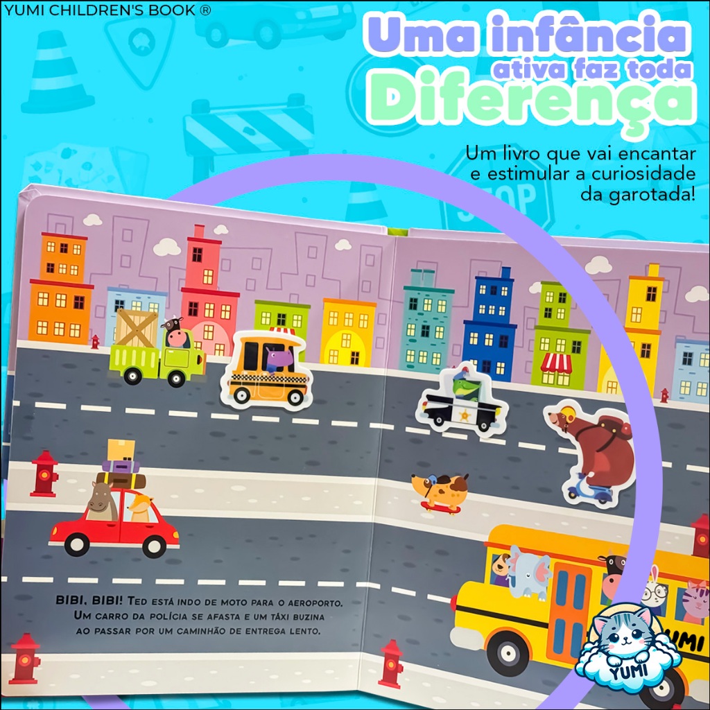 Livro Infantil Adesivos Reutilizáveis Cenários 3D para Montar e Decorar Adesivos Cidade · foto 2