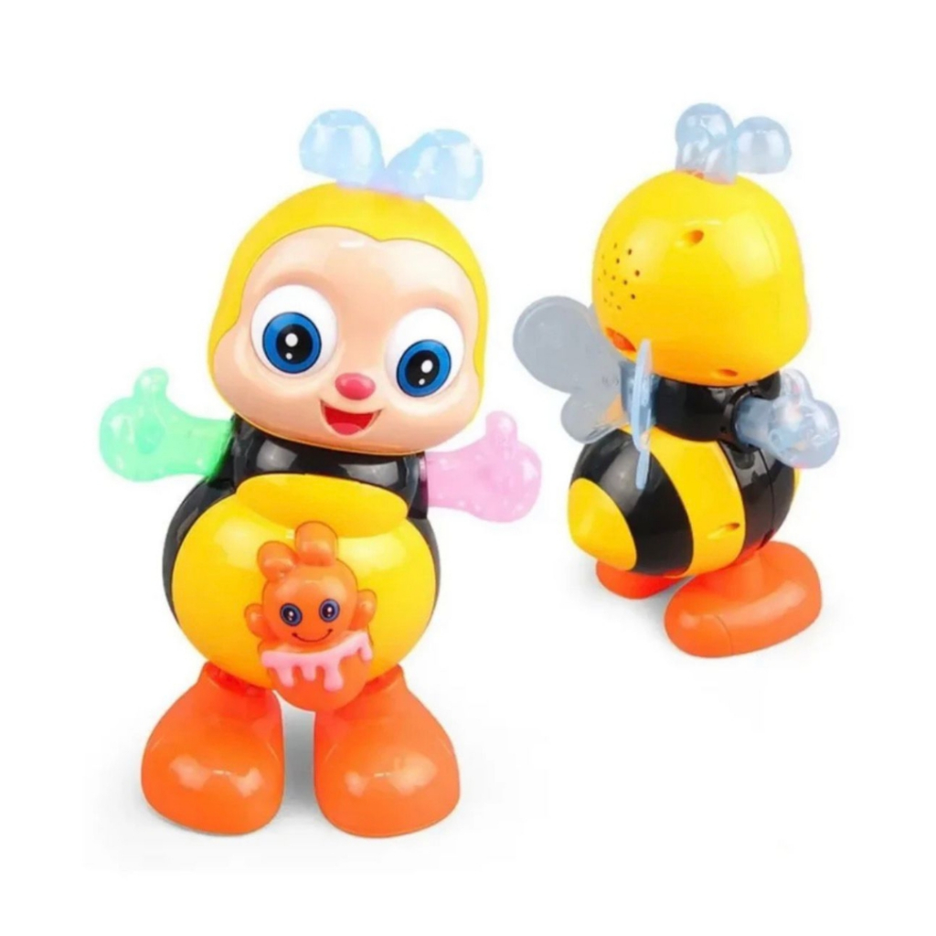 Brinquedo Abelha Musical Dançante Abelhinha Dança Anda e Mexe com Som e Luz