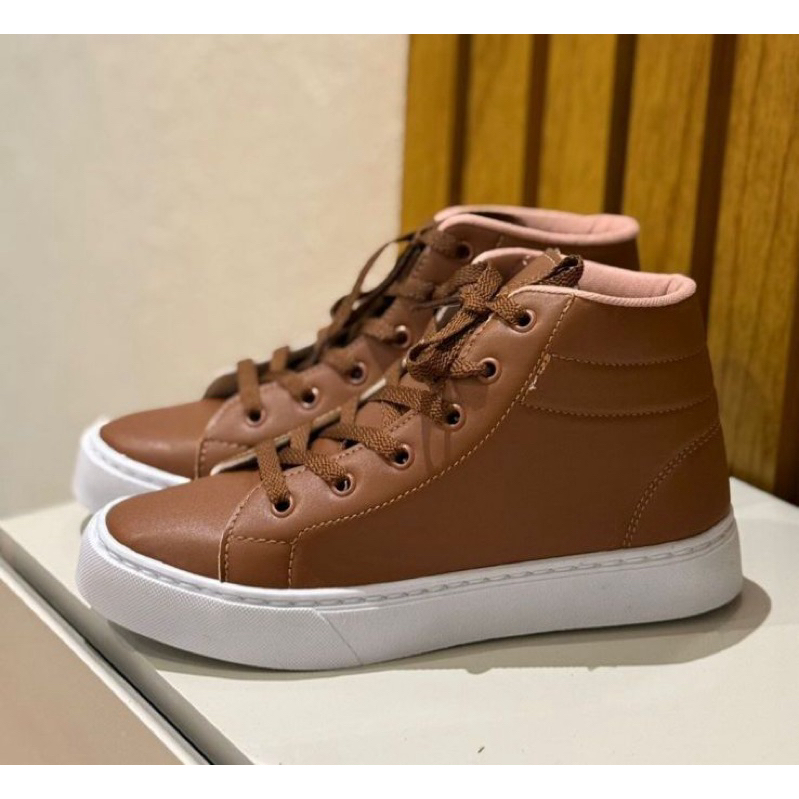 tênis botinha feminina estiloso academia leve e confortável promoção