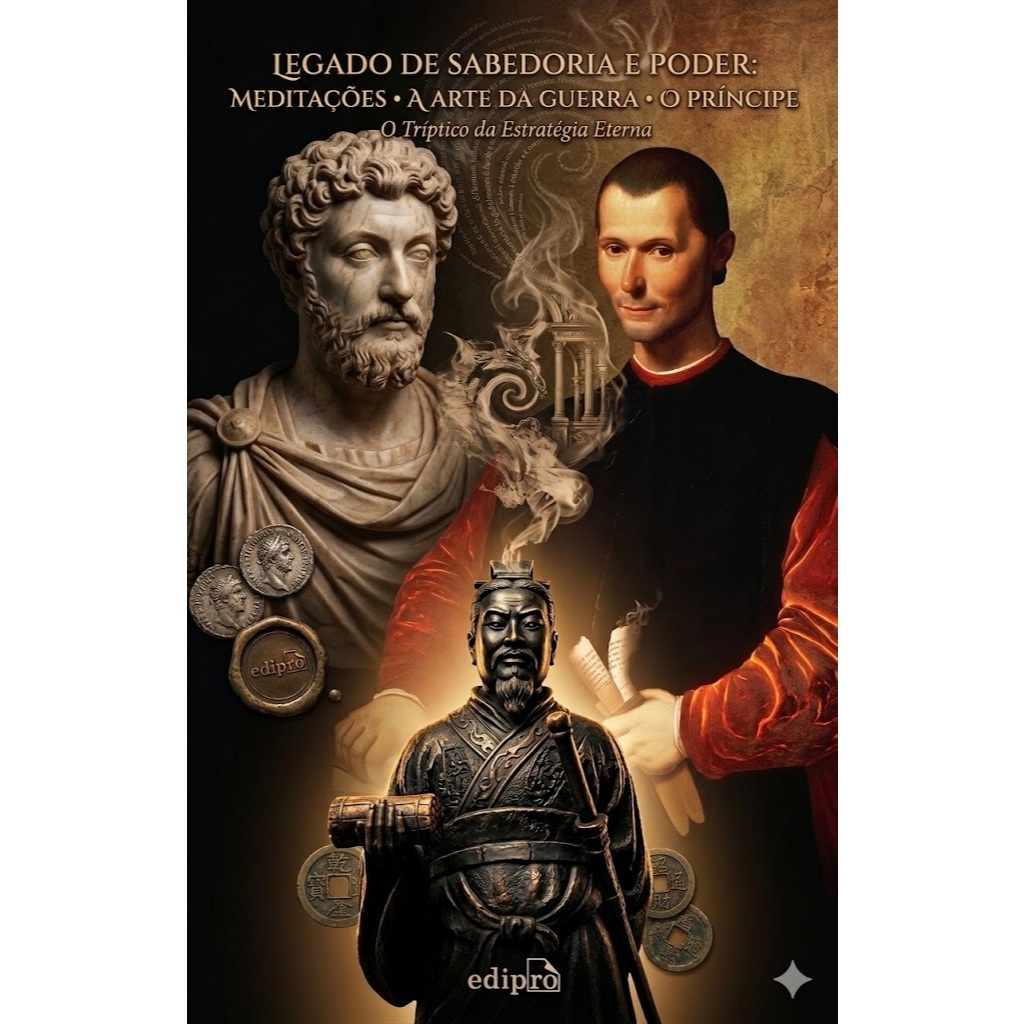 Meditações de Marco Aurélio + A arte da guerra + O príncipe de Maquiavel - Kit Estoicismo, Estratégia e Poder