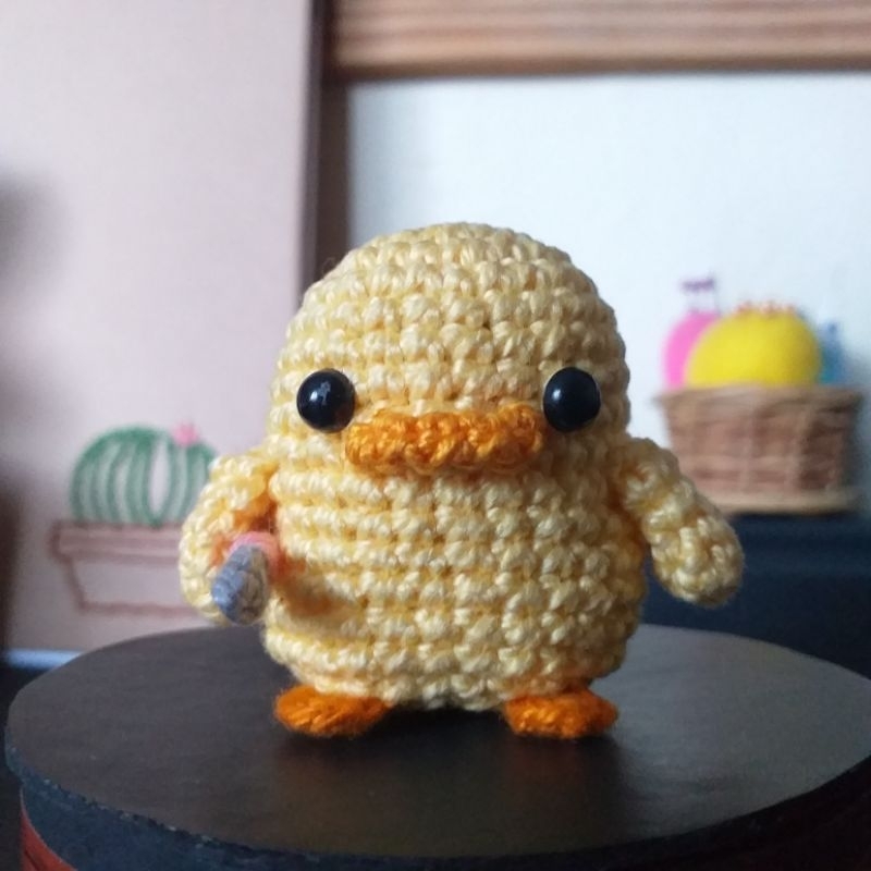 Chaveiro pato com faca de amigurumi | Meme duck knife | Psicopato