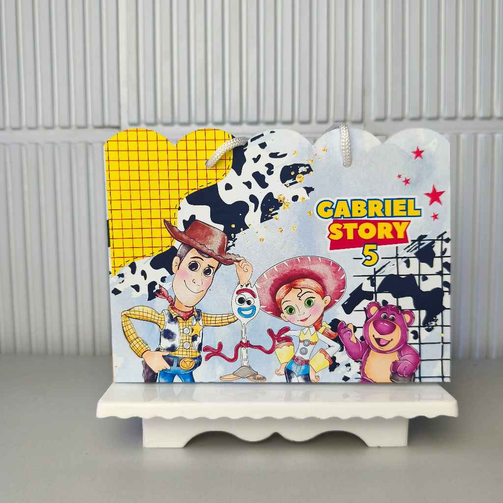 Sacolinha Personalizada PEGUE E MONTE Toy Story Lembrancinha Festa infantil sacolinha surpresa