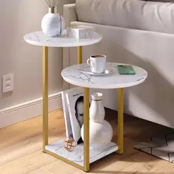 Mesinha de Apoio e Lateral Luiza - Decoração Redonda