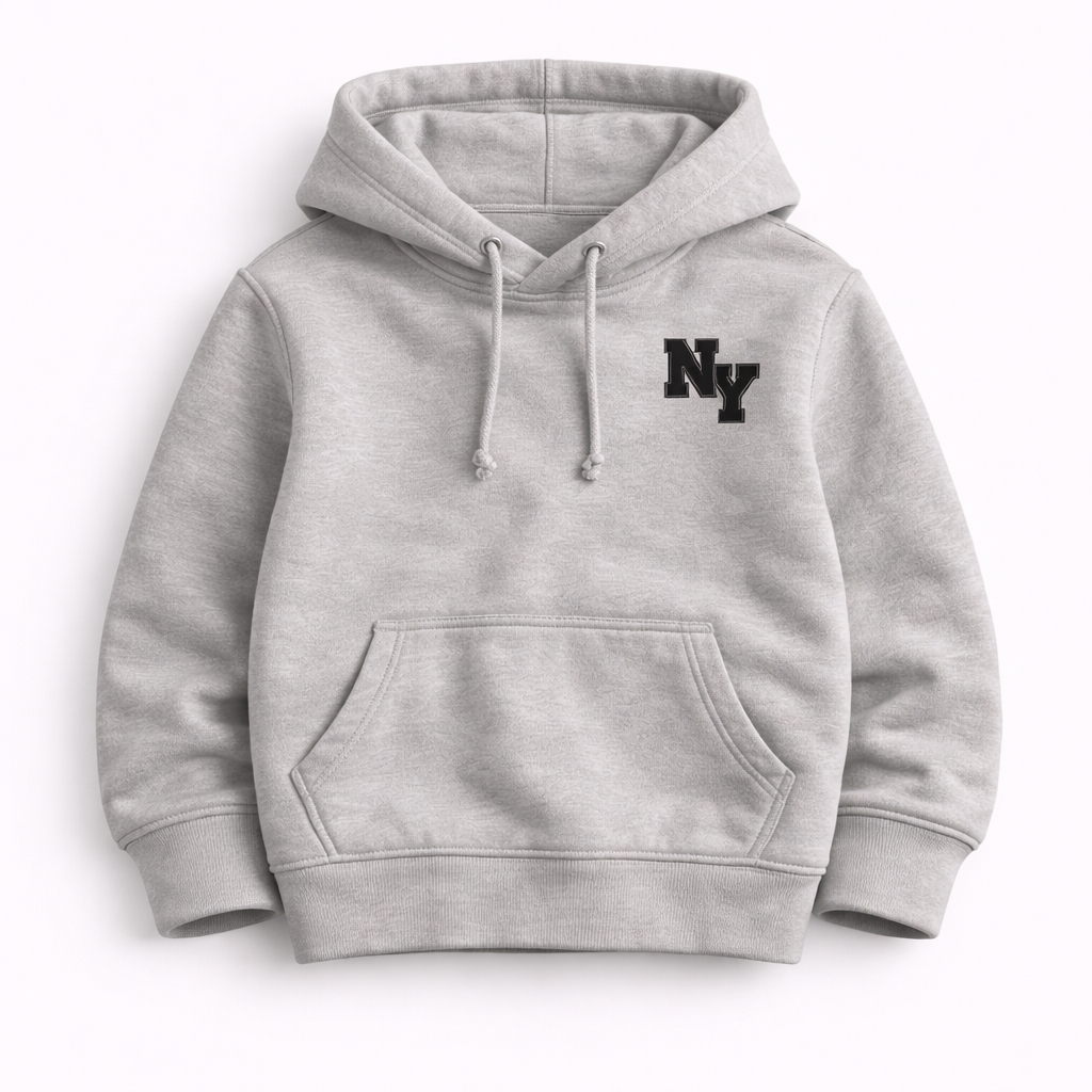 Moletom Masculino Infantil  Moletom Flanelado Com Bolso Estampado Minimalista Casaco Infantil