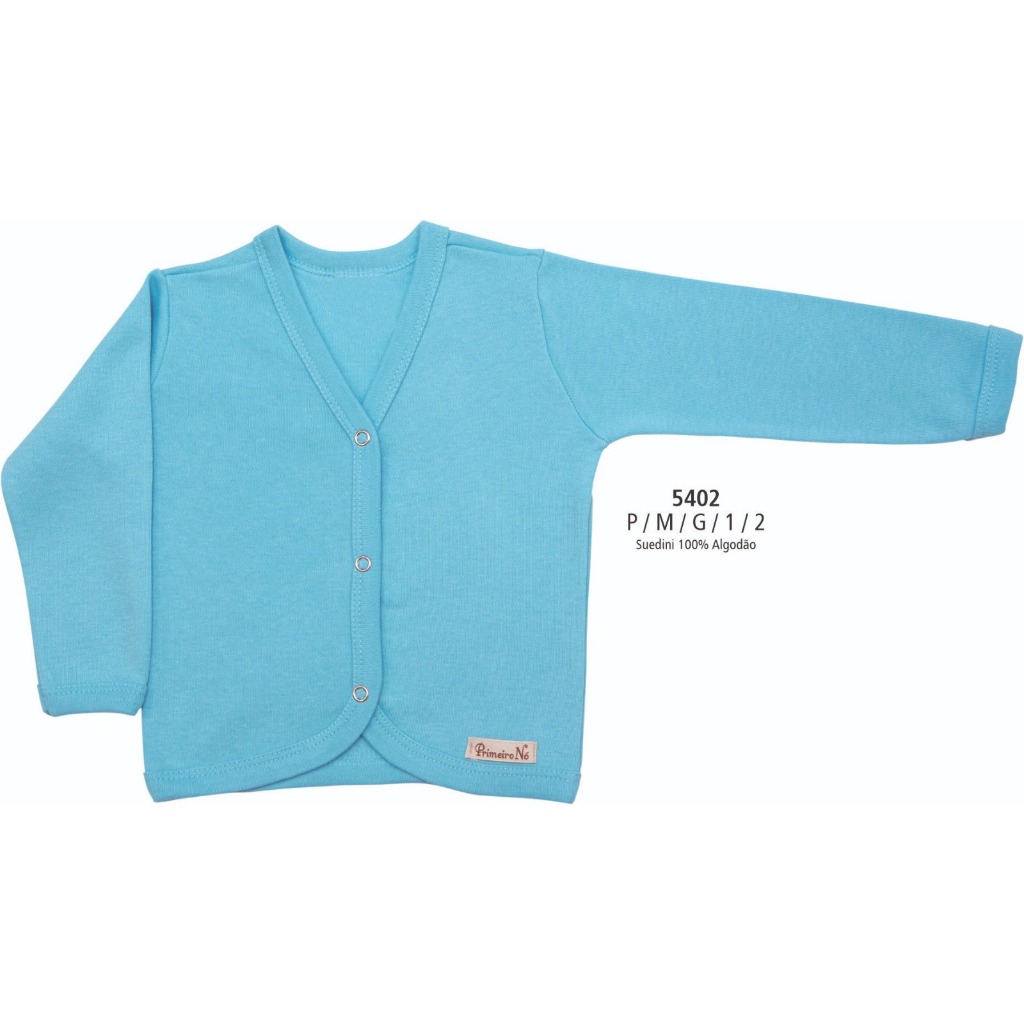 CASAQUINHO BEBÊ SUEDINI 100% ALGODÃO, CARDIGAN INFANTIL P AO 2