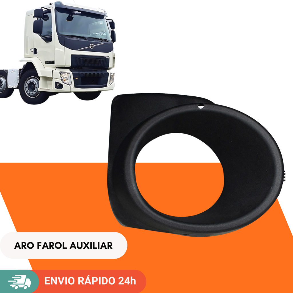 Aro Farol Auxiliar Volvo Lado Direito Vm 2017 Em Diante - Compatível